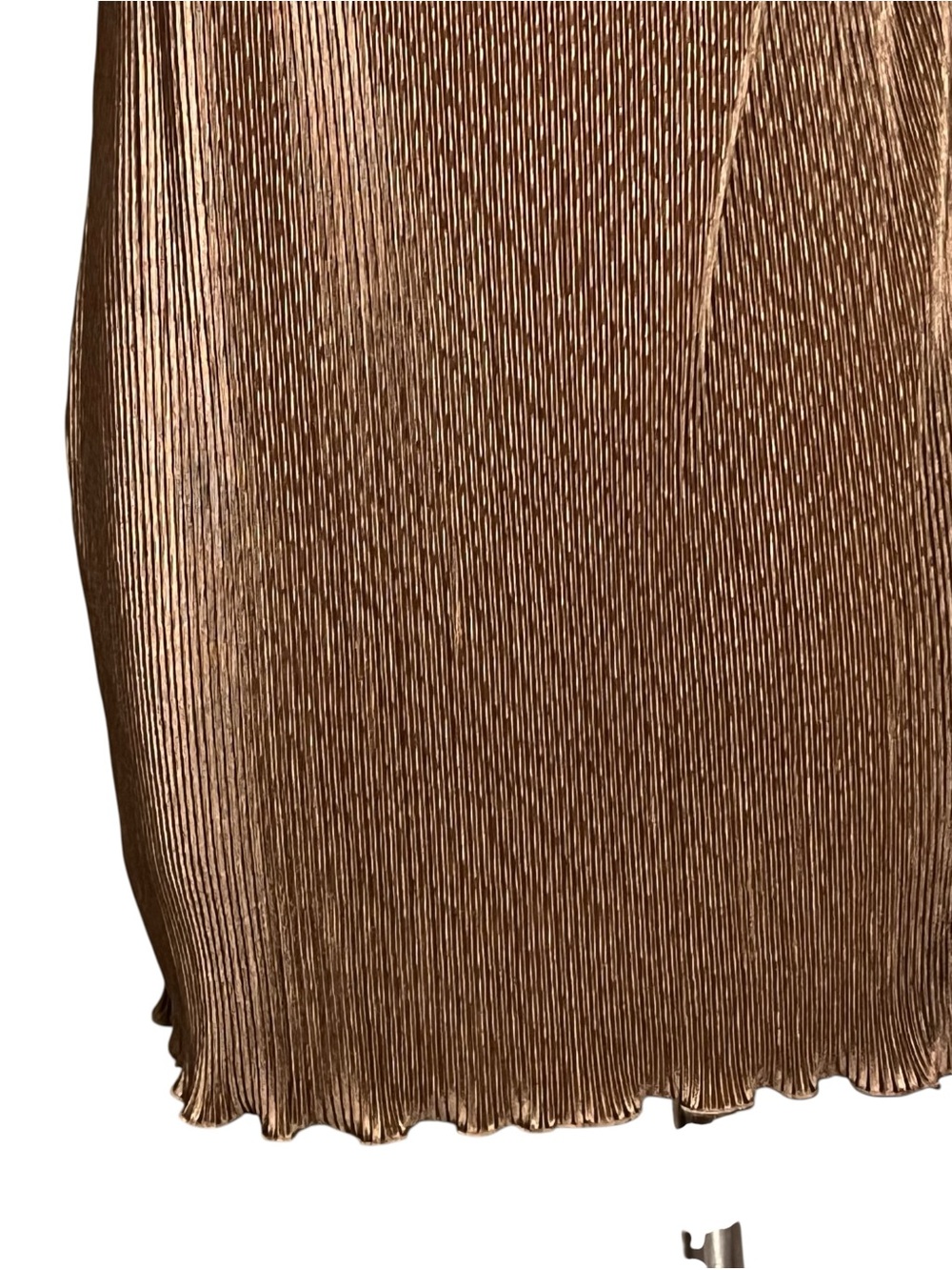 Song Of Style Pluto Bronze Pleated Lightweight Mini Dress — Size Small - Picture 5 of 11